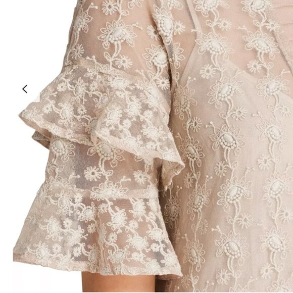 Gorgeous ALL SAINTS Party Dress Sheer Lace (Lined) Sexy Romantic $375 - Picture 5 of 9